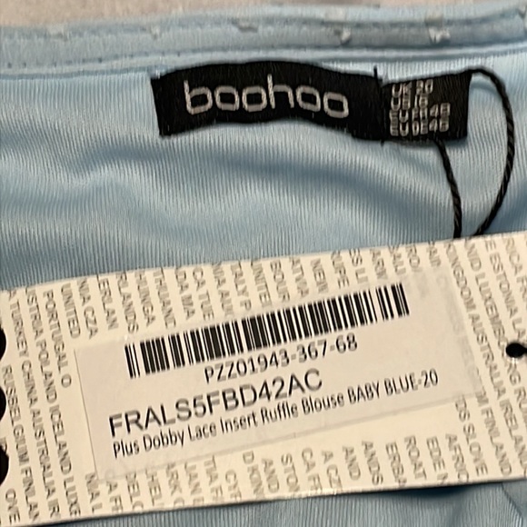 Boohoo lace insert ruffle blouse - Picture 3 of 6